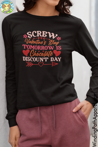 Screw Valentine's Day Youth long sleeve tee