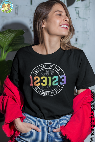 123123 Last Day of 2023 Unisex t-shirt