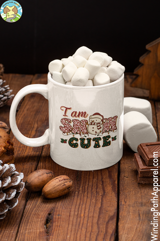 I am Snow Cute White glossy mug
