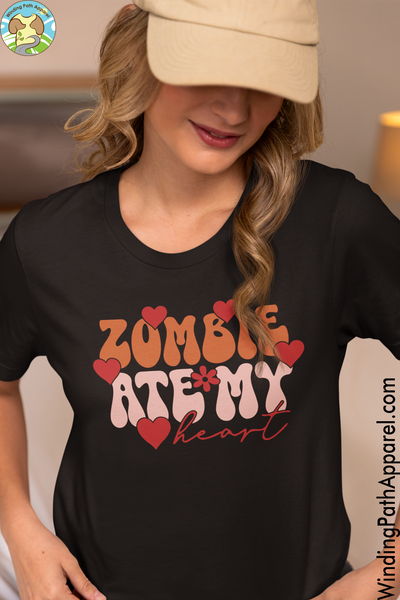 Zombie Ate My Heart Unisex t-shirt