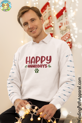 Happy Howlidays Christmas Unisex Sweatshirt