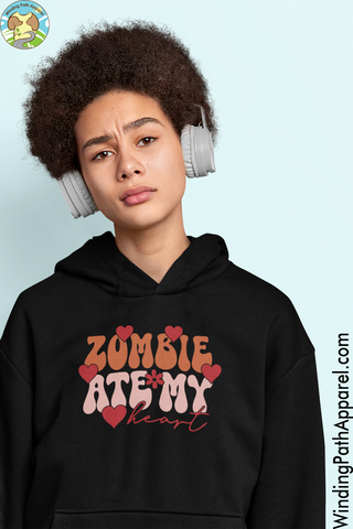 Zombie Ate My Heart Unisex Hoodie