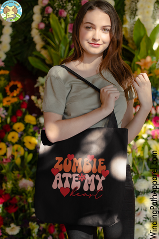 Zombie Ate My Heart Eco Tote Bag