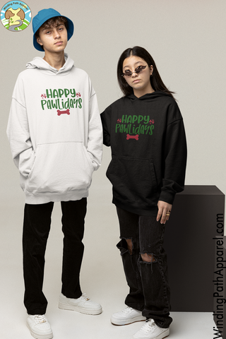 Happy Pawlidays Youth heavy blend hoodie