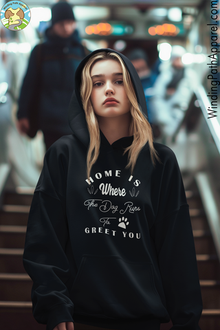 Home is Where The Dog Runs To Greet You Youth heavy blend hoodie
