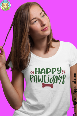 Happy Pawlidays Youth Short Sleeve T-Shirt