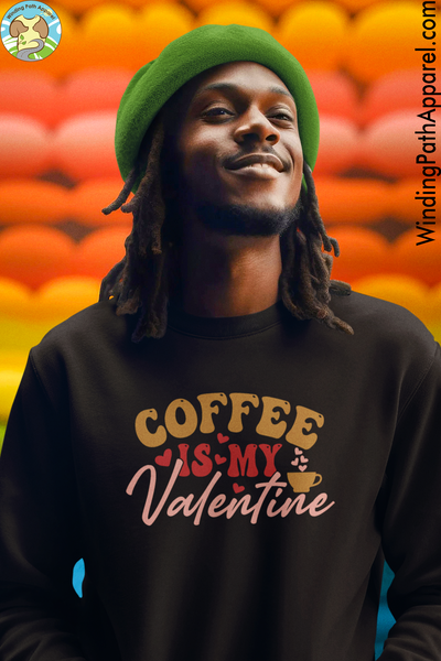 Coffee is my Valentine Unisex eco sweatshirt