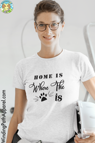 Home is Where the Paw is Short-Sleeve Unisex T-Shirt