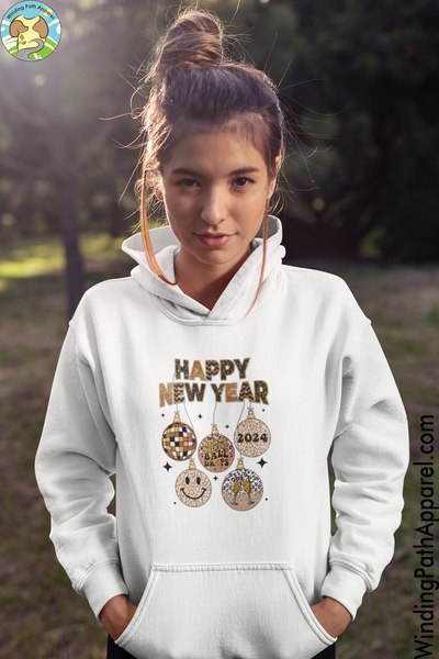 Happy New Year 2024 Premium eco hoodie