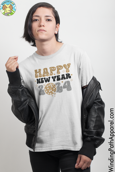 Happy New Year 2024 Youth Short Sleeve T-Shirt