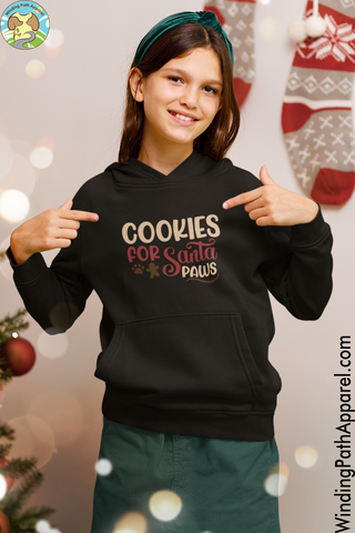 Cookies for Santa Paws Youth heavy blend hoodie