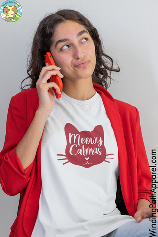 Meowy Catmas Youth Short Sleeve T-Shirt