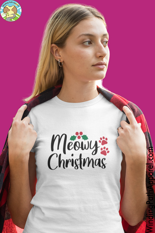 Meowy Christmas Youth Short Sleeve T-Shirt