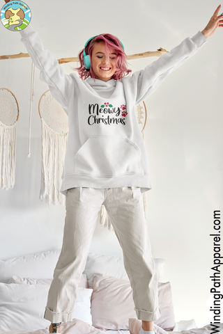 Meowy Christmas Youth heavy blend hoodie