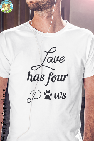 Love Has Four Paws Short-Sleeve Unisex T-Shirt