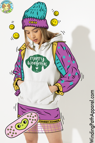 Merry Woofmas Youth heavy blend hoodie