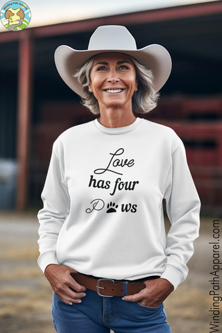 Love Has Four Paws Unisex Sweatshirt