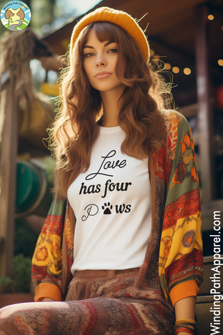 Love Has Four Paws Unisex t-shirt