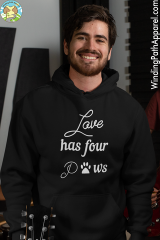 Love Has Four Paws Unisex hoodie