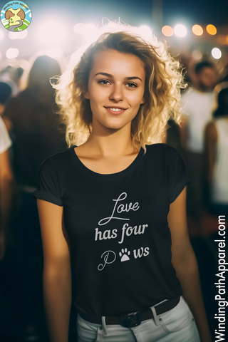 Love Has Four Paws Unisex t-shirt