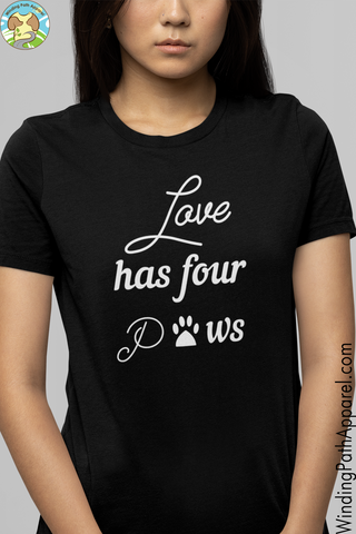 Love Has Four Paws Youth Short Sleeve T-Shirt