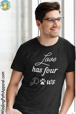 Love Has Four Paws Short-Sleeve Unisex T-Shirt