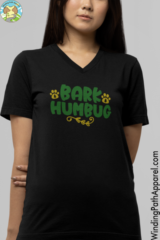 Bark Humbug Unisex Short Sleeve V-Neck T-Shirt