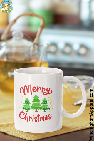 Merry Christmas White glossy mug