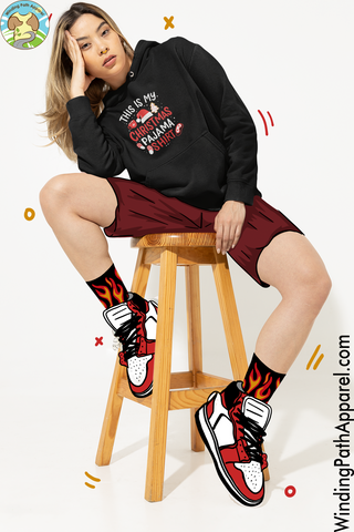 Christmas Pajama Youth heavy blend hoodie