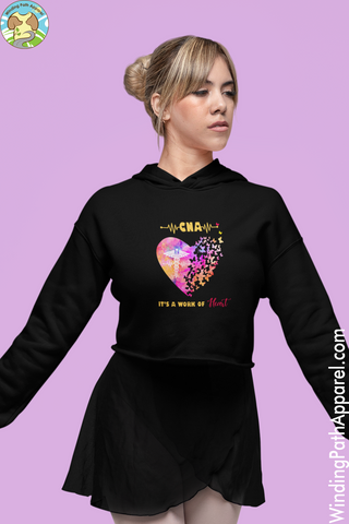 CNA Valentine Crop Hoodie