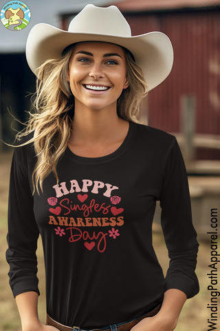 Happy Singles Awareness Day Youth long sleeve tee