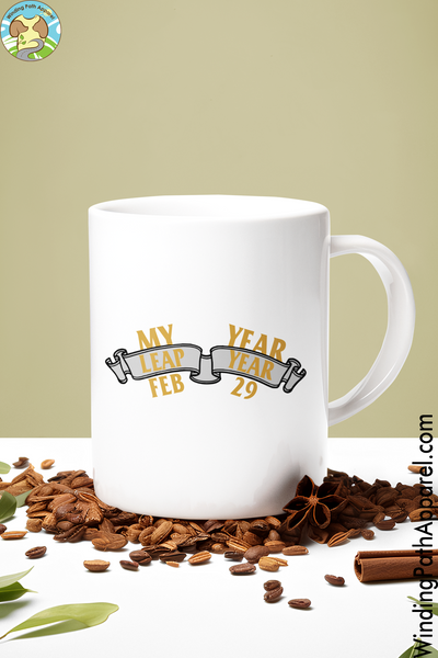 My Year Leap Year White glossy mug