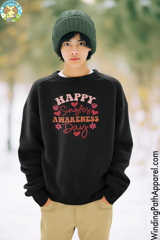 Happy Singles Awareness Day Unisex eco sweatshirt