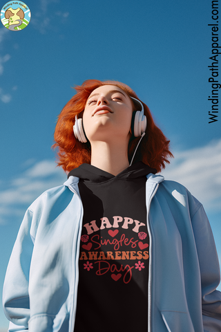 Happy Singles Awareness Day Youth heavy blend hoodie