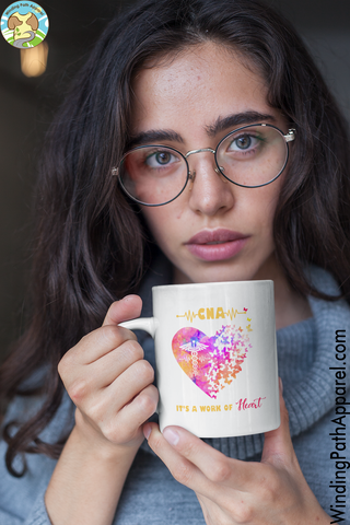CNA Valentine White glossy mug