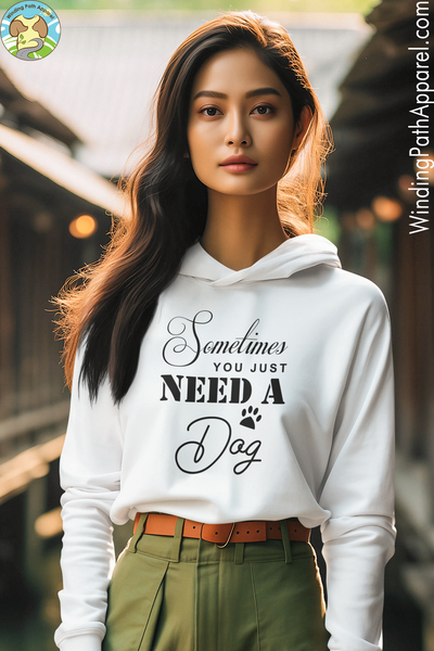 Sometimes You Just Need A Dog Youth heavy blend hoodie