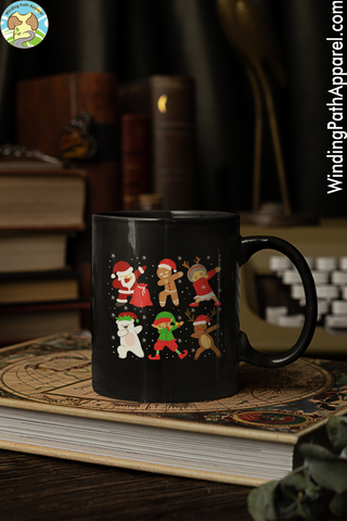 Christmas Black Glossy Mug