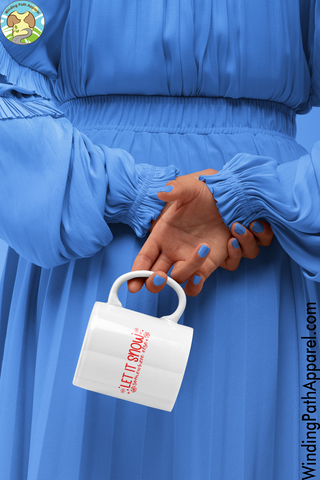 Let it Snow White glossy mug