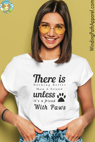 A Friend With Paws Youth Short Sleeve T-Shirt