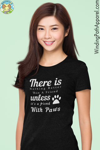 A Friend With Paws Youth Short Sleeve T-Shirt