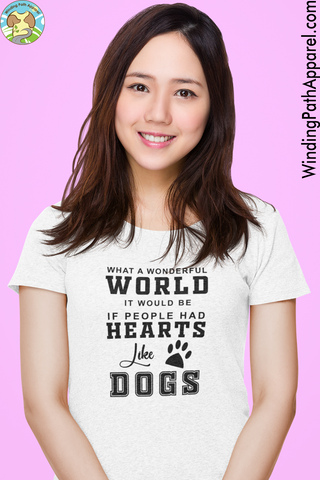 Hearts Like Dogs Unisex t-shirt