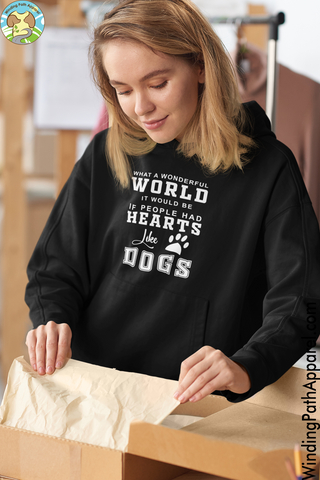 Hearts Like Dogs Unisex Hoodie