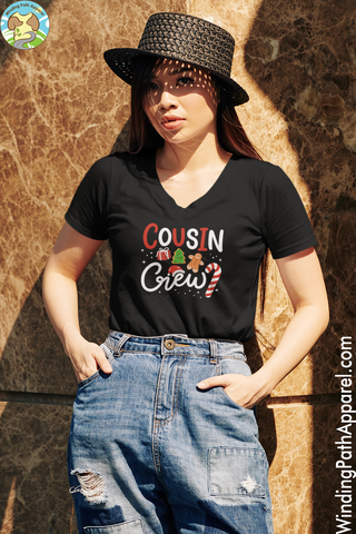 Cousin Crew Unisex Short Sleeve V-Neck T-Shirt