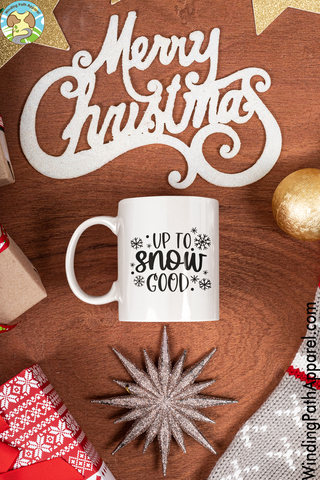 Snow Good White glossy mug