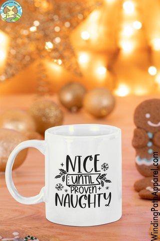 Naughty White glossy mug