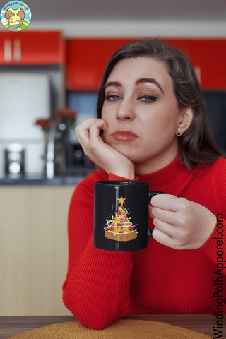 Christmas Black Glossy Mug