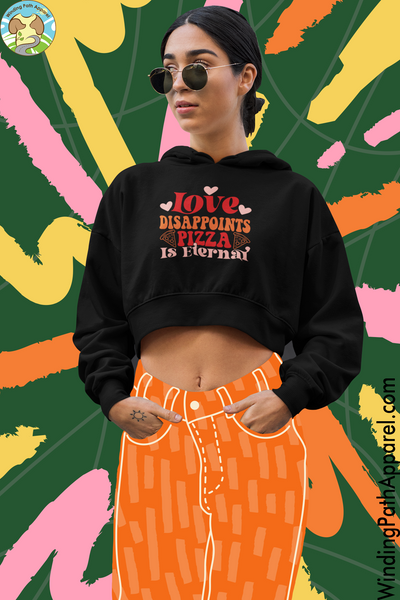 Love Disappoints Crop Hoodie