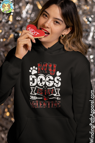 My Dog is my Valentine Unisex hoodie