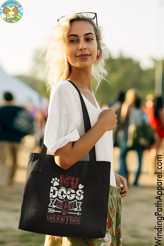 My Dog is my Valentine Eco Tote Bag