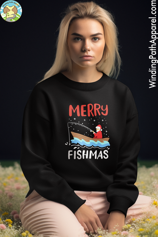 Merry Fishmas Unisex Sweatshirt